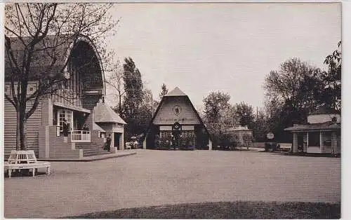 92442 Ak Große Kunstausstellung Dresden 1908 - Modell-Theater und Enzianhütte