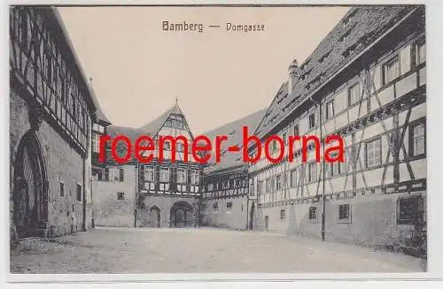 76399 Ak Bamberg Domgasse um 1910