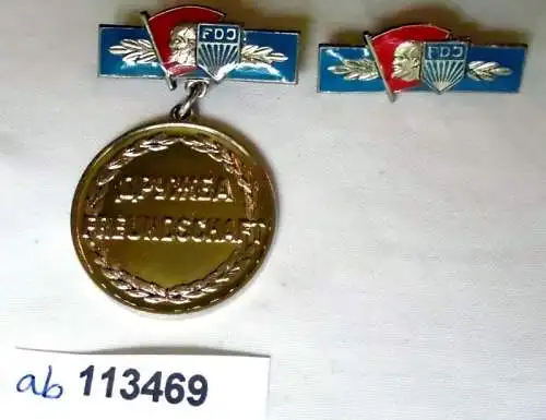 DDR Orden Ehrenmedaille der freien deutschen Jugend FDJ (113468)