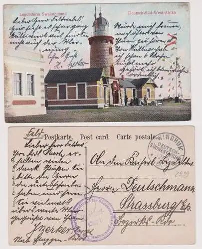 901926 Ak Swakopmund Deutsch Süd-Westafrika Namibia Stempel Windhuk 1905