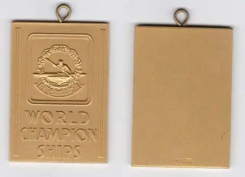 DDR Plakette World Champion Ships ICFIC Stufe Gold (127546)