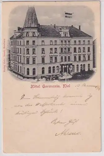 70941 Ak Kiel Hotel Germania 1902