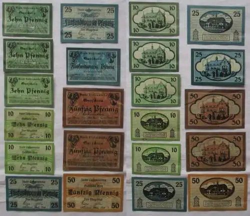 11 Banknoten Notgeld Stadt und Kreis Liebenwerda um 1920 (133004)