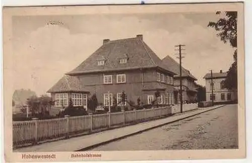 54325 Ak Hohenwestedt Bahnhofstrasse 1915