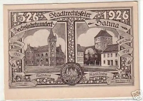 12928 Ak 600 Jahre Stadtrechtsfeier Zahna 1926