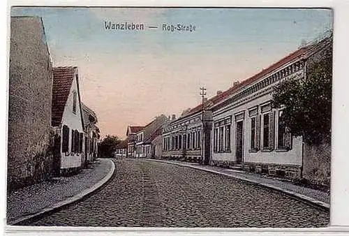 41023 Ak Wanzleben Roßstrasse um 1910