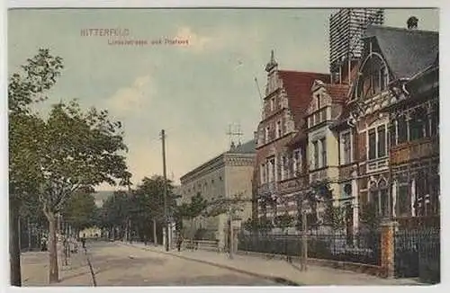 42568 Ak Bitterfeld Lindenstraße und Postamt 1908