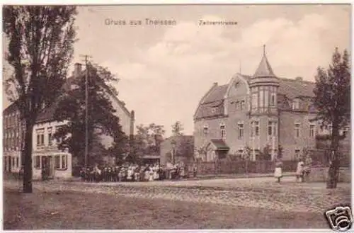 24925 Ak Gruss aus Theissen Zeitzerstrasse 1910