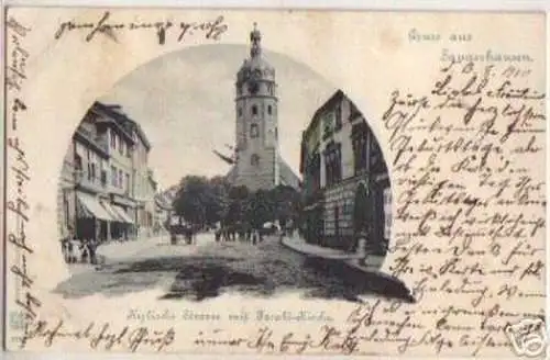 10495 Ak Gruss aus Sangerhausen Kylische Strasse 1900