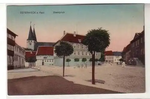 57086 Ak Osterwieck am Harz Marktplatz um 1910