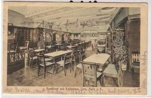 58044 Ak Halle an der Saale Konditorei und Kaffeehaus 1920