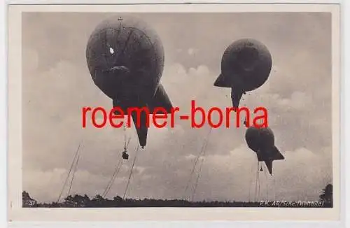 85049 Foto Ak Militär Ballonsperre Sperrballon um 1930