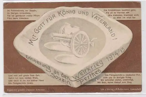 98199 Militär Ak Mit Gott für König und Vaterland! Erinnerung Weltkrieg 1914/15