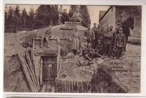 55123 Ak St. Martint Frankreich Landhaus Bombensicher 1. Weltkrieg 1915