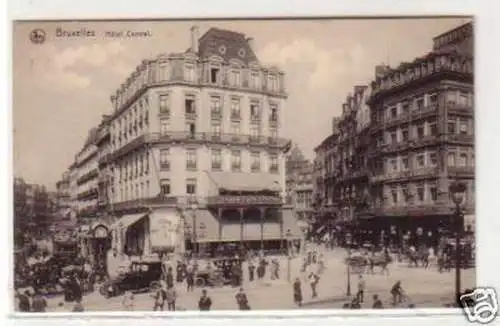 30901 Feldpost Ak Brüssel Belgien Hotel Central 1918