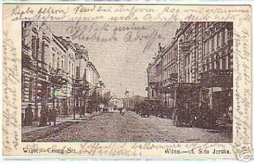 11673 Feldpost Ak Wilna Georgstrasse 1915