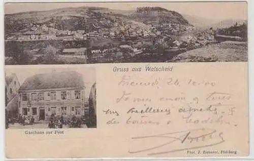 52701 Ak Gruß aus Walscheid in Lothringen Gasthaus zur Post 1900