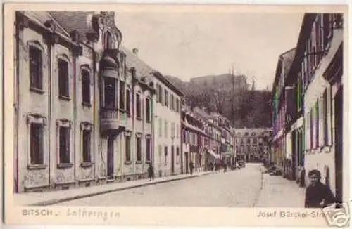 16737 Feldpost Ak Bitsch Josef Bürckel Strasse 1942