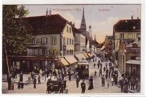 45274 Ak Mülhausen im Elsass Jungentor um 1906