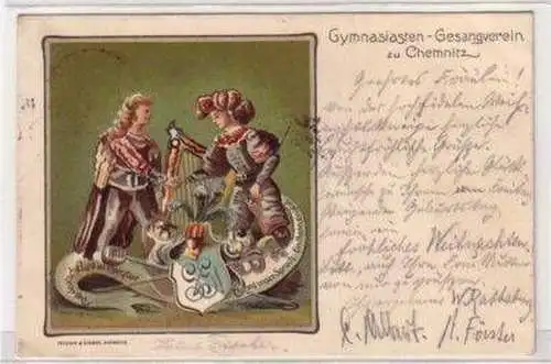 47562 Ak Chemnitz Gymnasiasten Gesangverein 1903