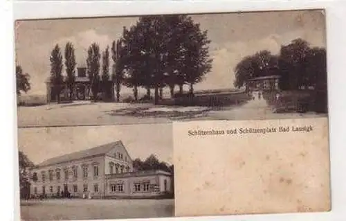 30997 Ak Bad Lausick Schützenhaus und Schützenplatz 1913