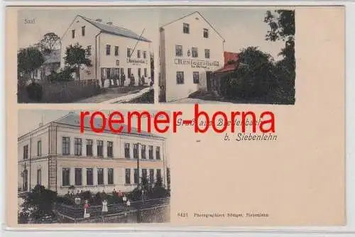 78175 Mehrbild Ak Gruß aus Breitenbach bei Siebenlehn Restauration, Schule 1909