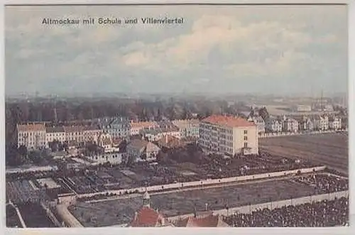 2/16 Ak Altmockau mit Schule und Villenviertel um 1930