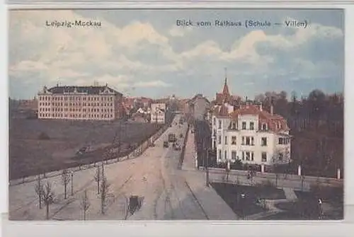 2/17 Ak Leipzig Mockau Schule Villen um 1910