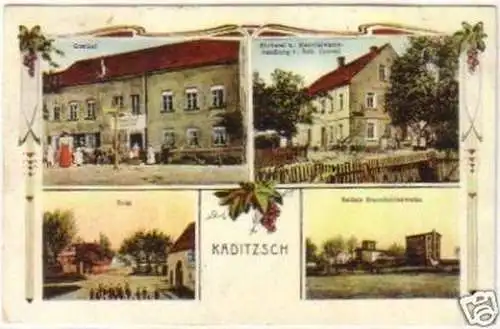 21031 Mehrbild Ak Kaditzsch Gasthof usw. 1942