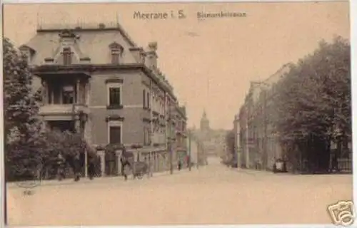 14253 Ak Meerane in Sa. Bismarckstrasse 1909