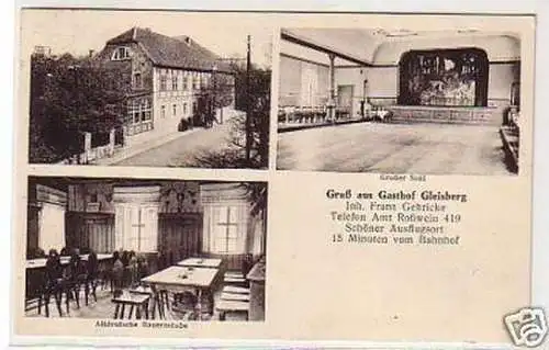 28243 Mehrbild Ak Gruß aus Gasthof Gleisberg 1930