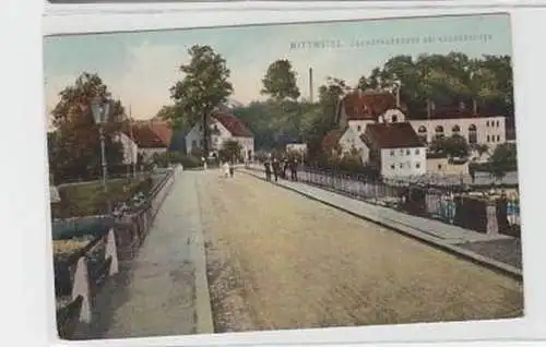 37362 Ak Mittweida Zschopaubrücke bei Neudörfchen 1912