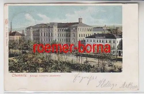 83866 Ak Chemnitz Königl. Gewerbe Akademie um 1900