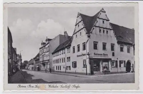 64401 Ak Borna (Bez. Leipzig) Wilhelm Gustloff Strasse um 1930