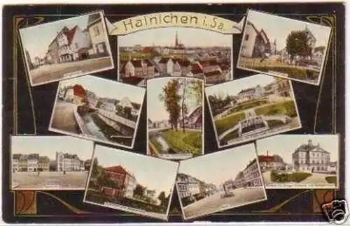 29513 Mehrbild Ak Hainichen in Sachsen 1912