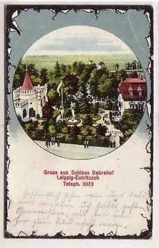 31/57 Ak Leipzig Eutritzsch Schloß Debrahof 1919