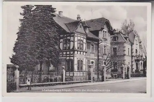 33399 Ak Scheibenberg im Erzgebirge Heim der Methodistenkirche 1958