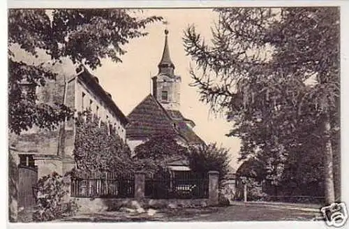 31426 Ak Schmannewitz Pfarrhaus und Kirche 1909