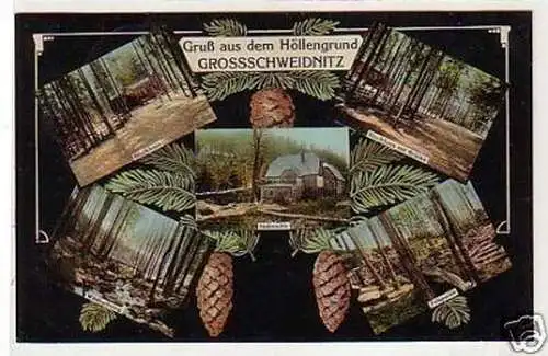 31785 Mehrbild Ak Gruß aus Grossschweidnitz 1913