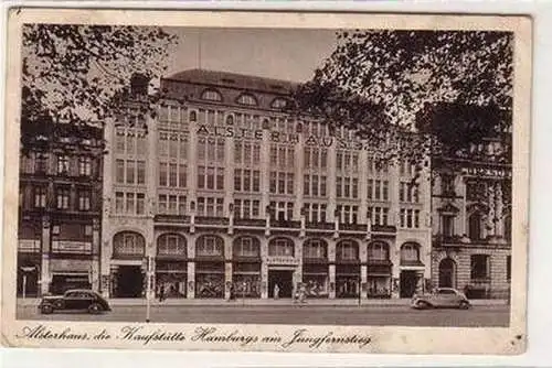 40860 Ak Alsterhaus die Kaufstätte Hamburgs am Jungfernstieg 1949