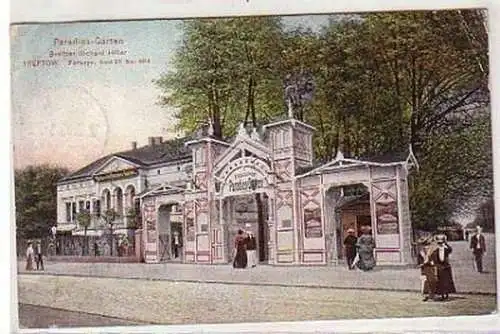 17466 Ak Treptow Etablissement Paradies Garten 1907