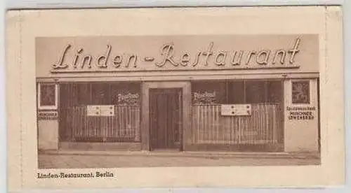 42398 Kartenbrief Berlin Linden Restaurant um 1930