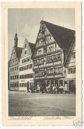 09704 Ak Dinkelsbühl Deutsches Haus um 1930