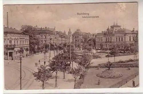 56946 Ak Bamberg Schönleinsplatz 1919