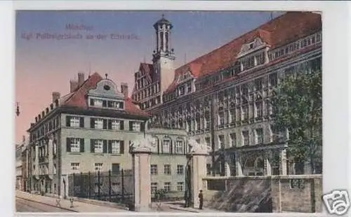 33674 Ak München Kgl. Polizeigebäude Ettstraße um1910