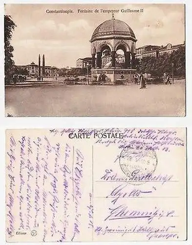 66533 Ak mit Feldpoststempel Türkei Feldpost Militär Mission Konstantinopel 1918