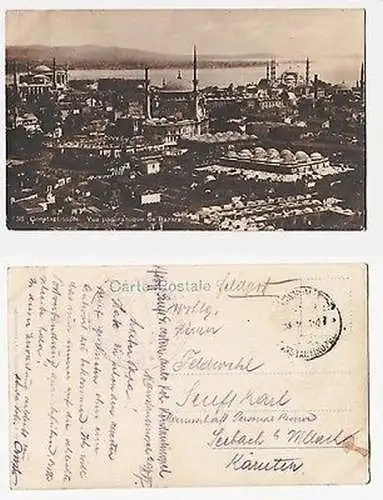 66287 Ak mit Feldpoststempel Türkei Feldpost Militär Mission Konstantinopel 1917