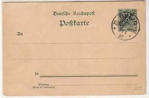 45407 GS Karte Deutsch Süd West Afrika Outjo 1901