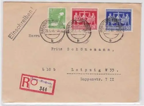 52585 seltener R-Brief Alliierte Besetzung Gemeinschaftsausgabe Michel 969 b