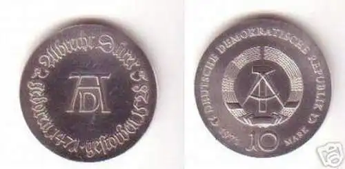 DDR Gedenk Münze 10 Mark Albrecht Dürer 1971